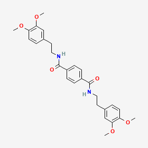 N,N'-bis[2-(3,4-dimethoxyphenyl)ethyl]benzene-1,4-dicarboxamide