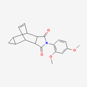 2-(2,4-dimethoxyphenyl)hexahydro-4,6-ethenocyclopropa[f]isoindole-1,3(2H,3aH)-dione