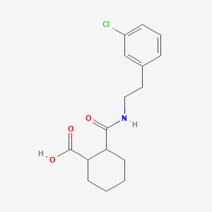 molecular formula C16H20ClNO3 B4034772 2-{[(3-CHLOROPHENETHYL)AMINO]CARBONYL}-1-CYCLOHEXANECARBOXYLIC ACID 