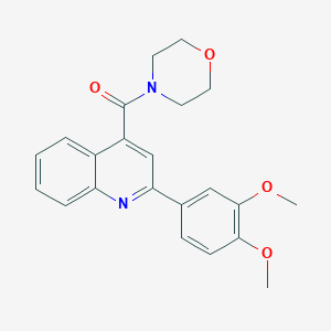 2-(3,4-DIMETHOXYPHENYL)-4-(MORPHOLINE-4-CARBONYL)QUINOLINE