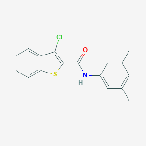 molecular formula C17H14ClNOS B403481 3-chloro-N-(3,5-dimethylphenyl)-1-benzothiophene-2-carboxamide 