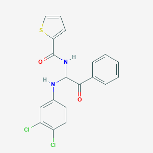 N-[1-(3,4-dichloroanilino)-2-oxo-2-phenylethyl]-2-thiophenecarboxamide