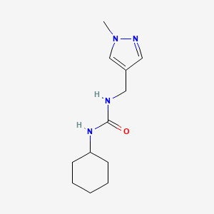 N-cyclohexyl-N'-[(1-methyl-1H-pyrazol-4-yl)methyl]urea