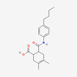 6-[(4-Butylphenyl)carbamoyl]-3,4-dimethylcyclohex-3-ene-1-carboxylic acid