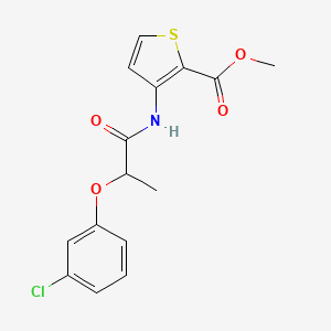 methyl 3-{[2-(3-chlorophenoxy)propanoyl]amino}-2-thiophenecarboxylate