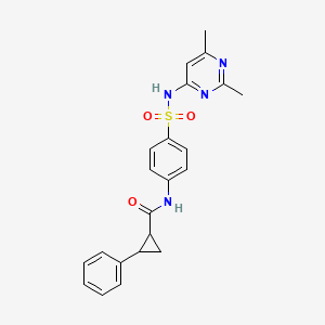 N-{4-[(2,6-dimethylpyrimidin-4-yl)sulfamoyl]phenyl}-2-phenylcyclopropanecarboxamide