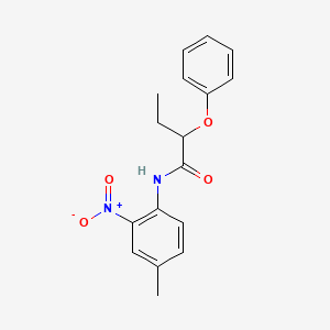 molecular formula C17H18N2O4 B4034858 N-(4-methyl-2-nitrophenyl)-2-phenoxybutanamide 