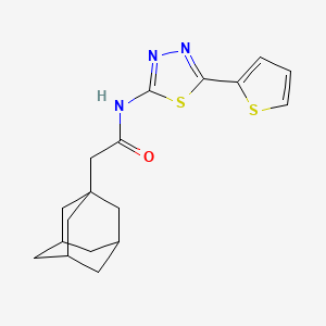 2-(1-adamantyl)-N-[5-(2-thienyl)-1,3,4-thiadiazol-2-yl]acetamide