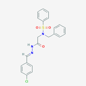 N-benzyl-N-{2-[2-(4-chlorobenzylidene)hydrazino]-2-oxoethyl}benzenesulfonamide