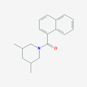 molecular formula C18H21NO B4034903 (3,5-DIMETHYLPIPERIDINO)(1-NAPHTHYL)METHANONE 