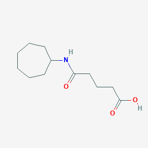 molecular formula C12H21NO3 B4034918 5-(cycloheptylamino)-5-oxopentanoic acid 