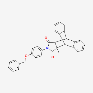 17-[4-(Benzyloxy)phenyl]-15-methyl-17-azapentacyclo[6.6.5.0~2,7~.0~9,14~.0~15,19~]nonadeca-2,4,6,9,11,13-hexaene-16,18-dione (non-preferred name)