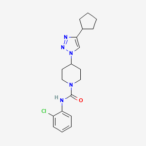 N-(2-chlorophenyl)-4-(4-cyclopentyl-1H-1,2,3-triazol-1-yl)piperidine-1-carboxamide