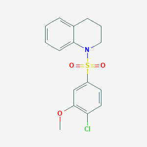 1-(4-chloro-3-methoxyphenyl)sulfonyl-3,4-dihydro-2H-quinoline