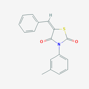 molecular formula C17H13NO2S B403495 5-Benzylidene-3-(3-methylphenyl)-1,3-thiazolidine-2,4-dione 