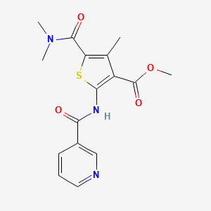 METHYL 5-(DIMETHYLCARBAMOYL)-4-METHYL-2-(PYRIDINE-3-AMIDO)THIOPHENE-3-CARBOXYLATE