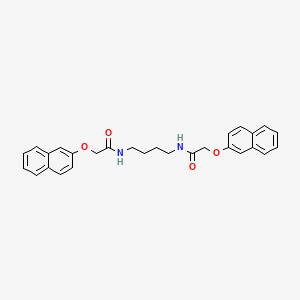 molecular formula C28H28N2O4 B4034986 N,N'-1,4-butanediylbis[2-(2-naphthyloxy)acetamide] 