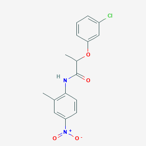 2-(3-chlorophenoxy)-N-(2-methyl-4-nitrophenyl)propanamide