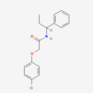 2-(4-bromophenoxy)-N-(1-phenylpropyl)acetamide