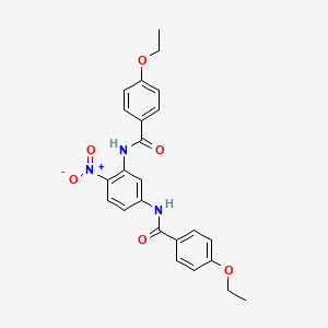 molecular formula C24H23N3O6 B4035016 4-ethoxy-N-[3-[(4-ethoxybenzoyl)amino]-4-nitrophenyl]benzamide 