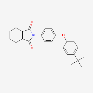 molecular formula C24H27NO3 B4035039 2-[4-(4-tert-butylphenoxy)phenyl]hexahydro-1H-isoindole-1,3(2H)-dione 