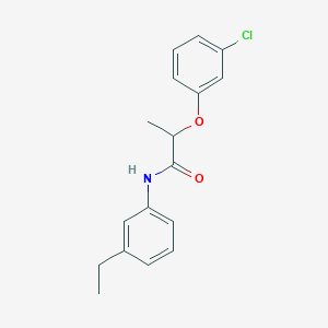 2-(3-chlorophenoxy)-N-(3-ethylphenyl)propanamide