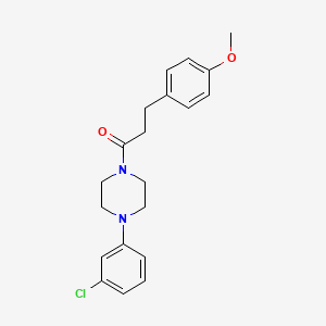 1-[4-(3-Chlorophenyl)piperazin-1-yl]-3-(4-methoxyphenyl)propan-1-one