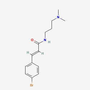 3-(4-bromophenyl)-N-[3-(dimethylamino)propyl]acrylamide