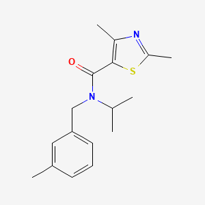 molecular formula C17H22N2OS B4035105 N-isopropyl-2,4-dimethyl-N-(3-methylbenzyl)-1,3-thiazole-5-carboxamide 