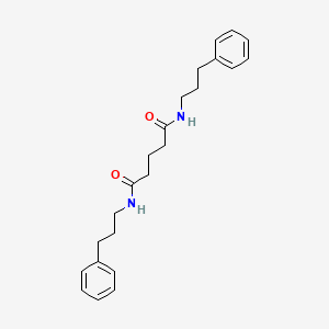 molecular formula C23H30N2O2 B4035145 N,N'-bis(3-phenylpropyl)pentanediamide 