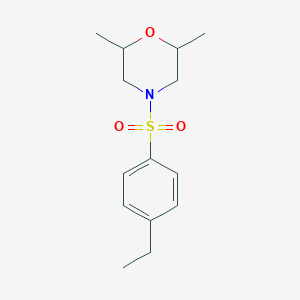 4-(4-Ethylbenzenesulfonyl)-2,6-dimethylmorpholine