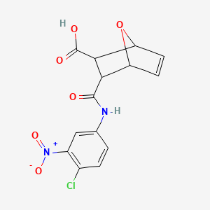 3-[(4-Chloro-3-nitrophenyl)carbamoyl]-7-oxabicyclo[2.2.1]hept-5-ene-2-carboxylic acid