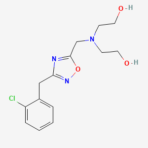 2,2'-({[3-(2-chlorobenzyl)-1,2,4-oxadiazol-5-yl]methyl}imino)diethanol