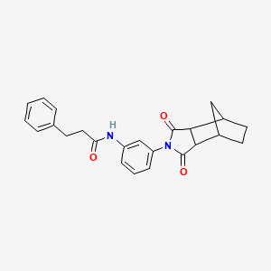 N-[3-(1,3-dioxooctahydro-2H-4,7-methanoisoindol-2-yl)phenyl]-3-phenylpropanamide