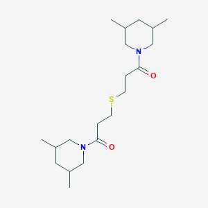 1,1'-[thiobis(1-oxo-3,1-propanediyl)]bis(3,5-dimethylpiperidine)