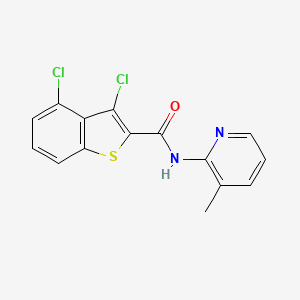 3,4-DICHLORO-N~2~-(3-METHYL-2-PYRIDYL)-1-BENZOTHIOPHENE-2-CARBOXAMIDE