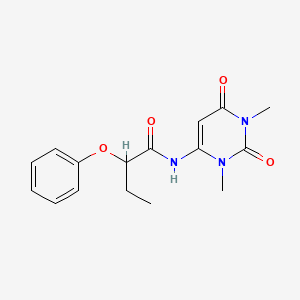 N-(1,3-dimethyl-2,6-dioxo-1,2,3,6-tetrahydropyrimidin-4-yl)-2-phenoxybutanamide