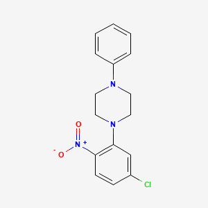 molecular formula C16H16ClN3O2 B4035266 1-(5-chloro-2-nitrophenyl)-4-phenylpiperazine 