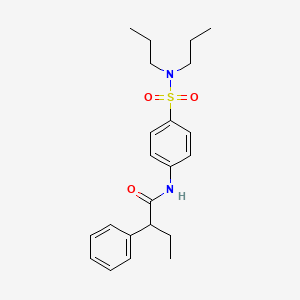 N-[4-(dipropylsulfamoyl)phenyl]-2-phenylbutanamide