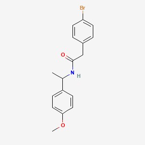 2-(4-bromophenyl)-N-[1-(4-methoxyphenyl)ethyl]acetamide