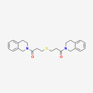 2,2'-[thiobis(1-oxo-3,1-propanediyl)]bis-1,2,3,4-tetrahydroisoquinoline