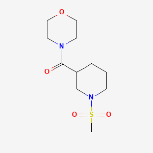 4-{[1-(methylsulfonyl)-3-piperidinyl]carbonyl}morpholine