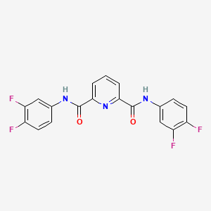 N2,N6-bis(3,4-difluorophenyl)pyridine-2,6-dicarboxamide