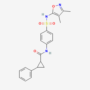 N-(4-{[(3,4-dimethyl-5-isoxazolyl)amino]sulfonyl}phenyl)-2-phenylcyclopropanecarboxamide