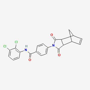 N-(2,3-dichlorophenyl)-4-(3,5-dioxo-4-azatricyclo[5.2.1.0~2,6~]dec-8-en-4-yl)benzamide