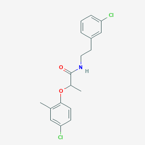 2-(4-chloro-2-methylphenoxy)-N-[2-(3-chlorophenyl)ethyl]propanamide