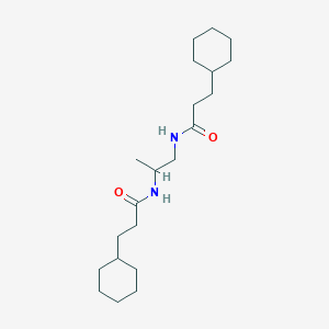 N,N'-propane-1,2-diylbis(3-cyclohexylpropanamide)