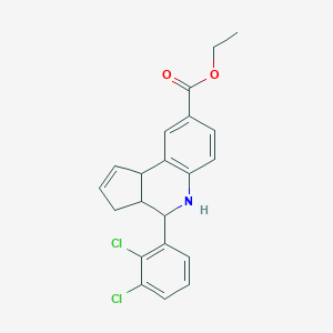 ethyl 4-(2,3-dichlorophenyl)-3a,4,5,9b-tetrahydro-3H-cyclopenta[c]quinoline-8-carboxylate