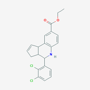 molecular formula C21H19Cl2NO2 B403545 ethyl 4-(2,3-dichlorophenyl)-3a,4,5,9b-tetrahydro-3H-cyclopenta[c]quinoline-8-carboxylate 