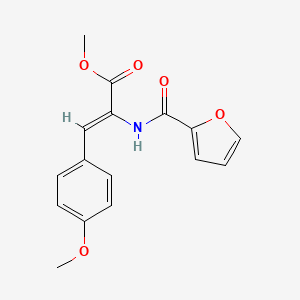 molecular formula C16H15NO5 B4035450 methyl 2-(2-furoylamino)-3-(4-methoxyphenyl)acrylate 